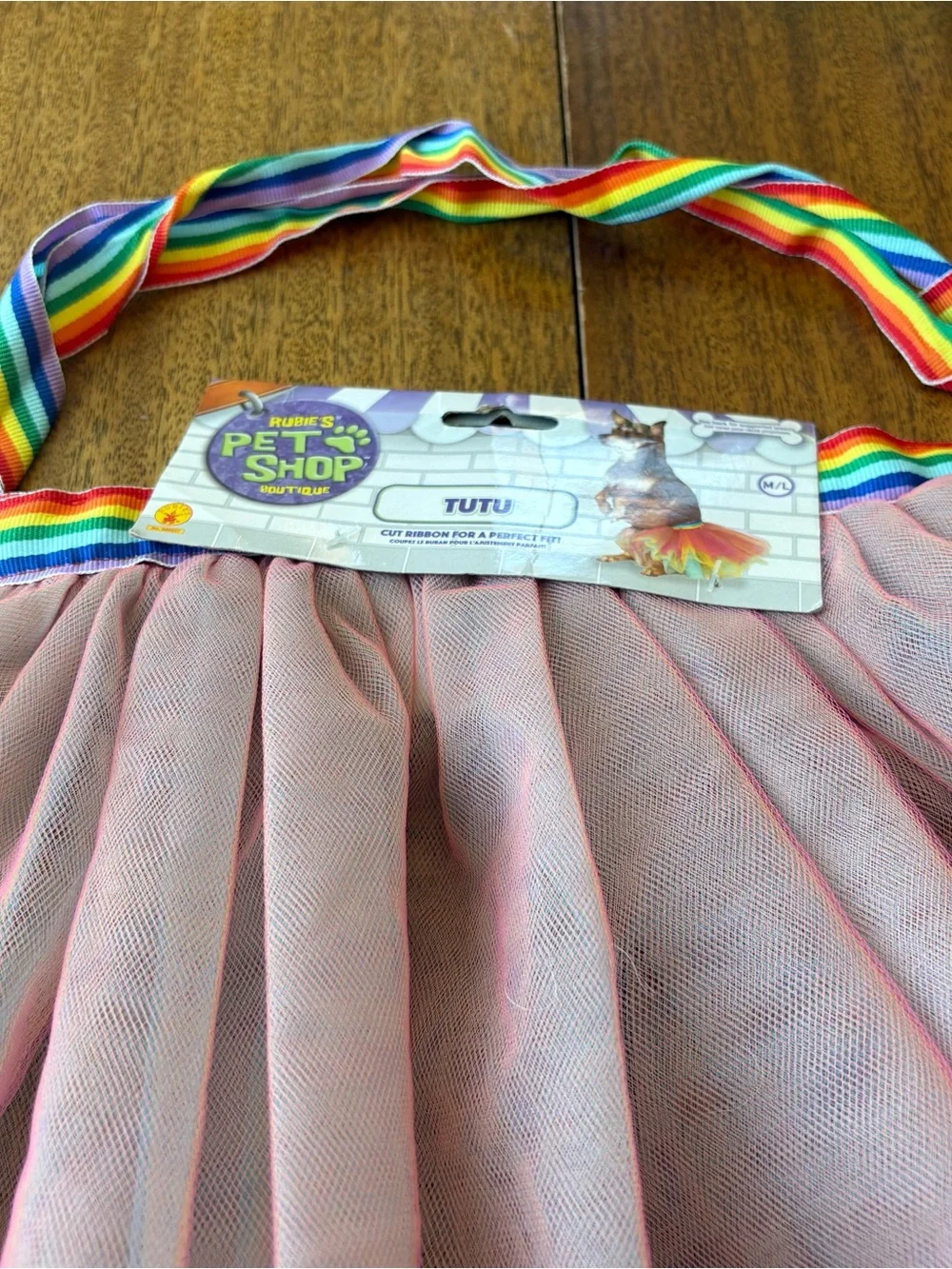 Rubie’s Pet Shop Boutique Rainbow Tutu – Size M/L